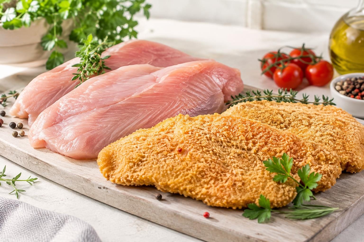 Putenschnitzel mit Zitronen-Kräuter-Gemüse