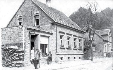 Historisches Foto der Metzgerei Huber